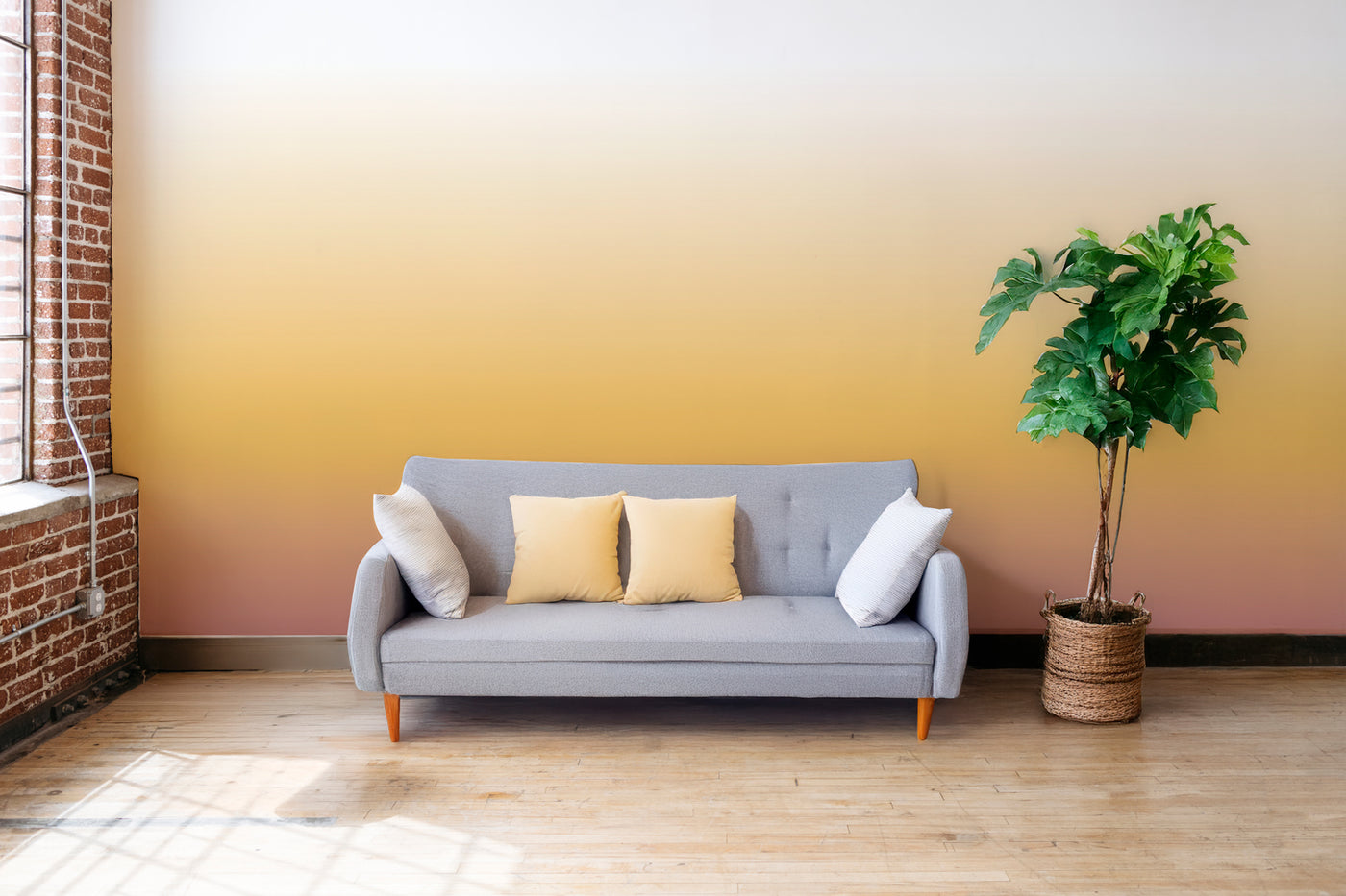 Rising Sunshine Ombre Wall Mural