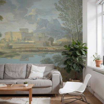 Serene Vintage Landscape Wall Mural