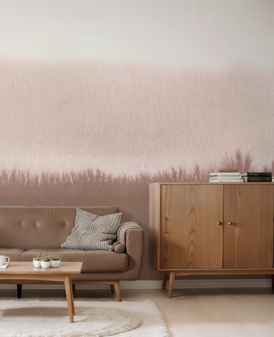 Mocha Mousse Color Block Wall Mural