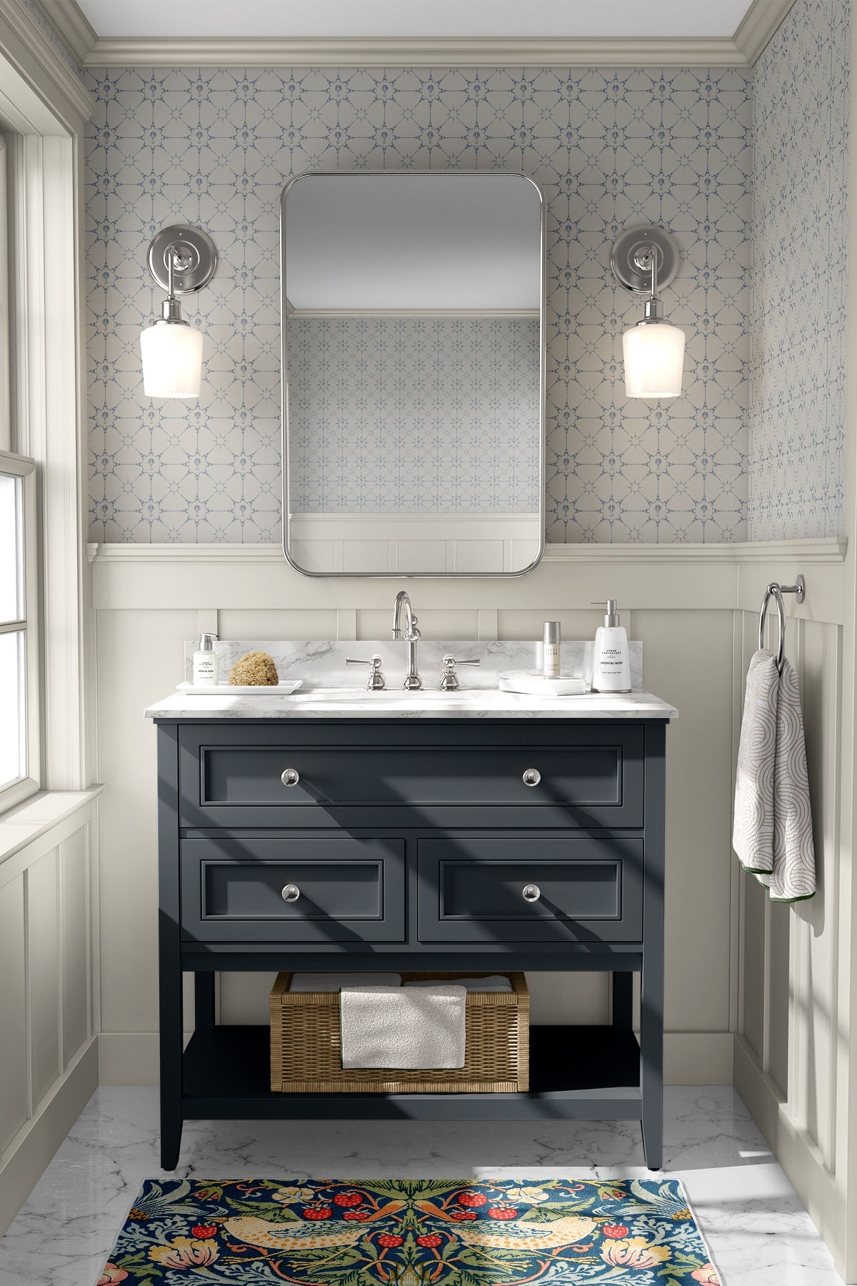 Eiffel Tower Stars / Blue