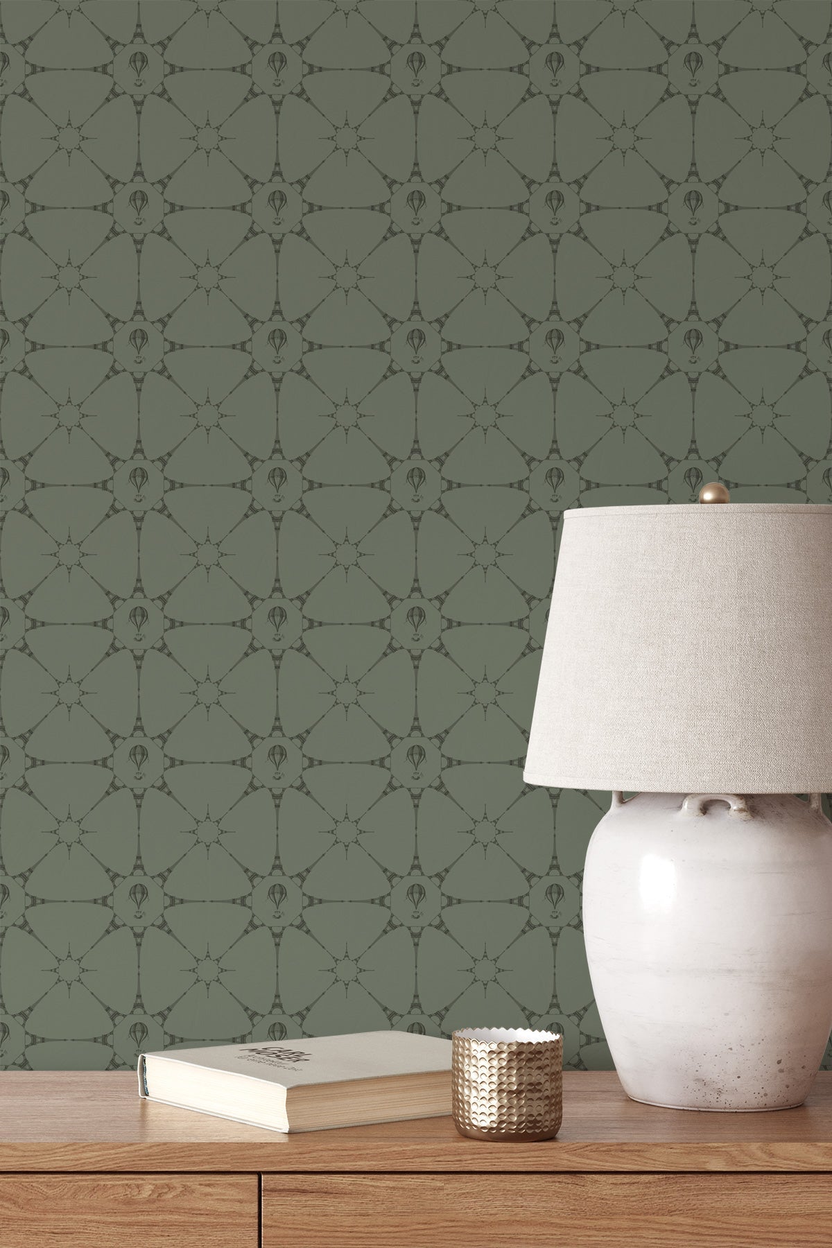 Eiffel Tower Stars / Sage