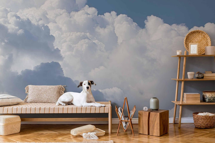 Removable Wallpaper,Sky top with Clouds,Wall Mural,Self Adhesive or Vinyl