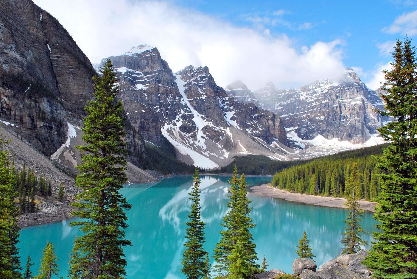 Moraine Lake Wall Mural | Landscape Wallpaper Murals | Eazywallz