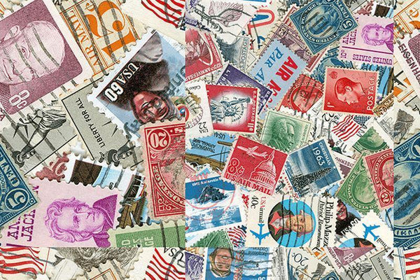 100 Unused Postage US Stamps Vintage / Collection of Curated US