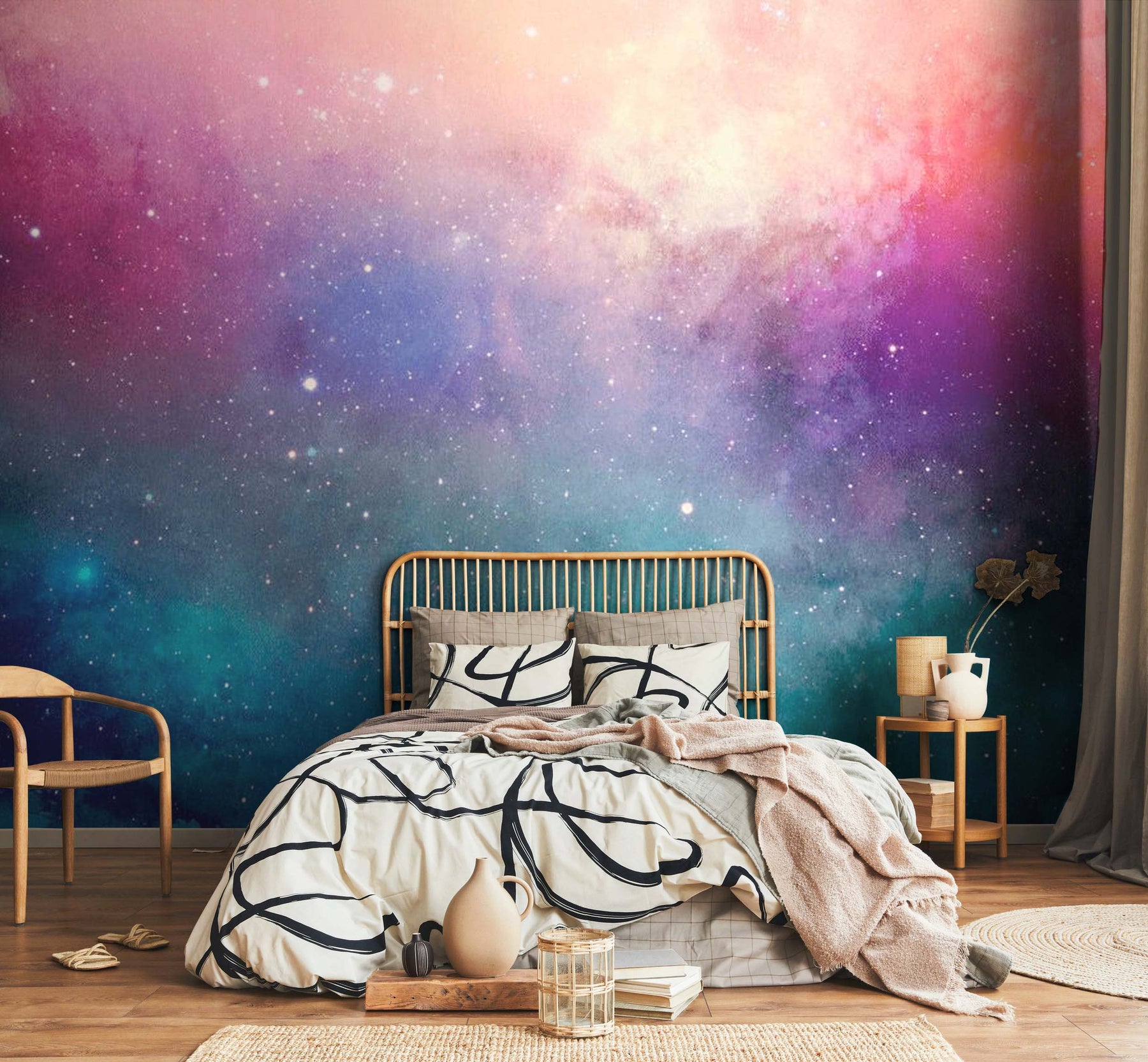 Watercolour Galaxy Wallpaper for Room - Buy Online Or Call (03) 8774 2139
